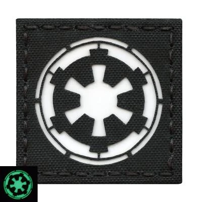 TACTICALFREAKY galactic empire star wars glow dark morale tactical laser touch fastener patch