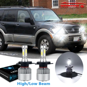 Para Mitsubishi Montero 2001-2006 -2X 6000K Blanco LED Faros Bombillas Alto/Bajo Beam - Imagen 1 de 12