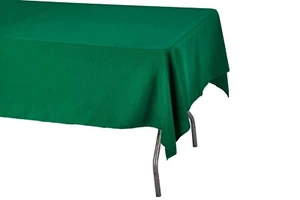 60" x 126" Rectangular Seamless Tablecloth For Wedding Restaurant Banquet Party - Picture 1 of 38