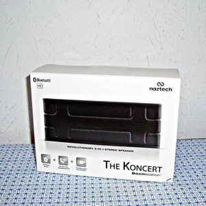 【NEW】NAZTECH N52 KONCERT BOOMSTATION BLUETOOTH SPEAKER WITH POWER BANK - BLACK - Picture 1 of 9