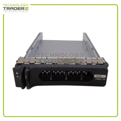 LOT OF 6 D981C Dell 146GB 15K SAS 3.5'' Hard Drive Tray Only 0D981C Pulled - Image 1 of 2