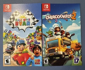 Race With Ryan Overcooked! 2 Nintendo SWITCH Promo Store Shelf Display Card ONLY - Picture 1 of 3