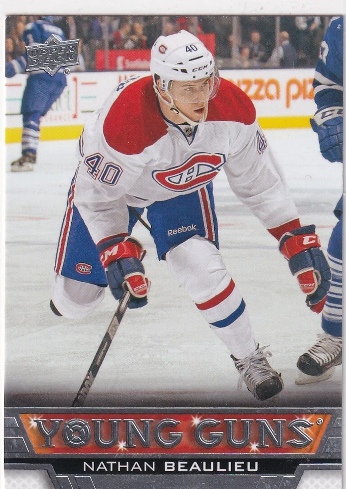 13-14 UPPER DECK YOUNG GUNS - NATHAN BEAULIEU RC - #207 MONTREAL CANADIENS - Image 1 of 1
