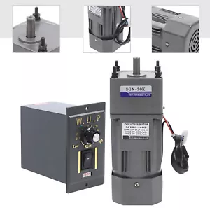 Motoriduttore Elettrico 1:30 0-45RPM + Regolatore Riduzione Velocità Variabile 120W AC110V - Foto 1 di 6
