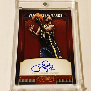 Paul George 2012/13 Timeless Treasures Validating Marks On Card Auto #/199 #4 - Imagen 1 de 1