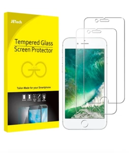 JETech Tempered Glass Screen Protector For iPhone 8 Plus/7 Plus NEW - Photo 1 sur 2