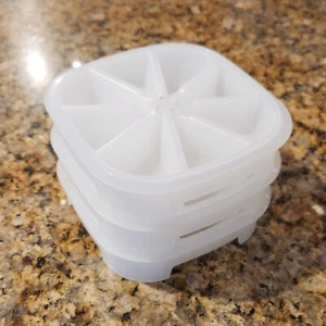 Vintage Tupperware Stackable Ice Cube Trays, set of 3, Ice Wedge Trays 1468 - Picture 1 of 3