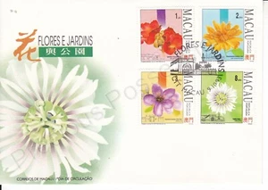 MACAO MACAU FDC FIRST DAY COVER STAMP SET 1993 FLOWERS & GARDENS SG 815-818 - Picture 1 of 1