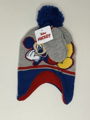 DISNEY Mickey Mouse Winter Hat & Mittens Set Toddler - Image 1 of 2