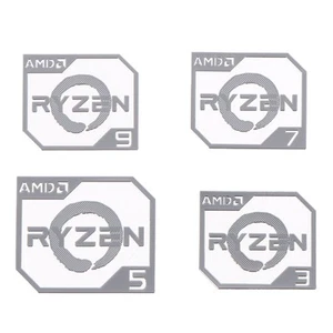 Autocollant sticker métal pour ordinateur portable AMD Ruilong Ryzen R9 R7 R5 R3 Vega logo - Photo 1/18