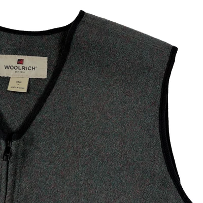 Woolrich Wool Blend Buckle Back Field Vest Men’s L Loden Heather Green - Image 1 of 4