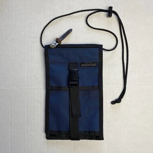Mont•Bell Crossbody Sling Bag Purse Travel Wallet Navy Blue 9x5.5" EUC Montbell - Picture 1 of 12