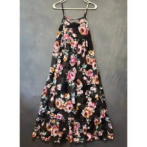 Band of Gypsies Babydoll Maxi Dress Y2K Floral Flowy Cottage Fairy Hippy Peasant - Picture 1 of 13