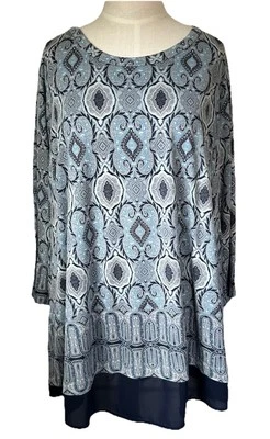 Blusa para mujer Rose & Olive 2X mangas 3/4 look en capas Foto 1 de 4