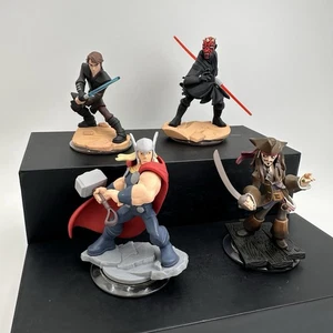 Disney Infinity Figuren 4 Stück Thor Anakin Darth Maul Jack Sparrow Figuren - Bild 1 von 13