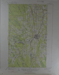 USGS Topographic Map Houlton Maine Antique Original Printed 1951 16x20 - Picture 1 of 9