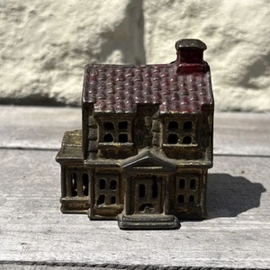 A.C. Williams Colonial House Cast Iron Bank Early 20th C Antique Vintage - Picture 1 of 8