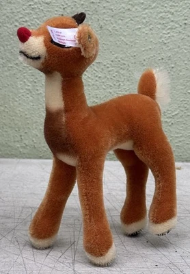 VINTAGE Steiff Rudolph The Red Nose Reindeer Figure 3,000pcs 667527 8” 2004 - Image 1 of 4