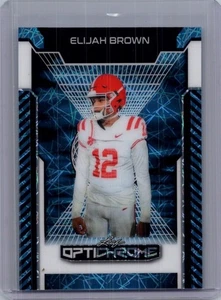 Elijah Brown 2025 Leaf Optichrome Football 1/1 Pre Production Proof - Picture 1 of 1