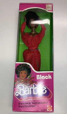 Muñeca BLACK BARBIE 1979 Vintage Original Afroamericana #1293 ¡Todavía Nueva en Caja! Foto 1 de 4