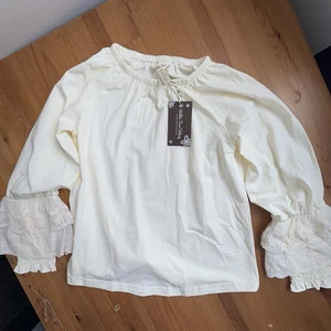 Matilda Jane egg shell peasant blouse size 8 nwt - Picture 1 of 4