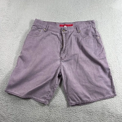 Bugle Boy Denim Shorts Vintage 1990s Mens 36 Purple - Image 1 of 4