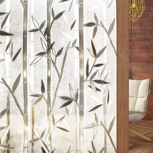 Rabbitgoo Bamboo Window Film Stained Glass Window Privacy Films Frosted Windo... - Picture 1 of 12