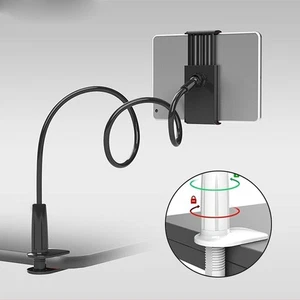 Phone Holder For 4-10" Phone 360° Rotating Flexible Clamp Bed Tablet Car Bracket - Picture 1 of 14