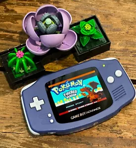 Nintendo Game Boy Advance GBA Indigo System 101 V5 IPS LCD Backlit BRIGHTER - Picture 1 of 4
