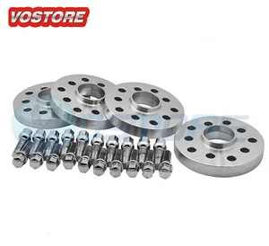 (4) 25mm Hubcentric Wheel Spacers Adapters 5x100 / 5x112 for VW Audi 57.1mm Bore - Picture 1 of 5