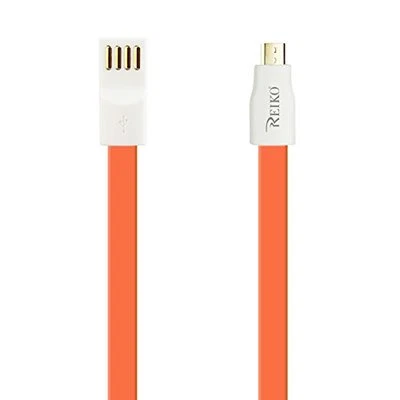 Reiko 48inch 8pin magnetic Charge + Sync Micro USB cable Retail Package -Orange - Image 1 of 2