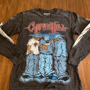 Cypress Hill 'Blunted' Black Long Sleeve T shirt - Picture 1 of 6