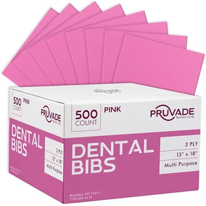 Paquete de 500 baberos desechables para adultos, ideales para dentistas, comidas - Picture 1 of 12