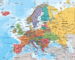 Mappe - Mappa Europa 2014 - Manifesto Mini-Poster - Foto 1 di 11