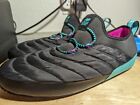 NEW BALANCE SUFMOCK2 Black Teal Quilted Men's SLIPPER Shoes US 13 D Minty