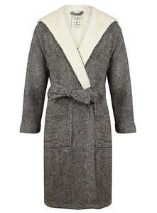 Men's Super Soft Hooded Robe, Gray Marl (sizes available) - Picture 1 of 2