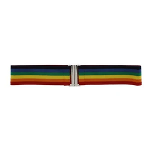 Zac's Alter Ego® Fashionable Rainbow Stripe Elasticated Belt