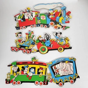 Vintage Walt Disney Productions Casey Jr Wall Decor Train Mickey Dumbo Goofy 60s - Picture 1 of 9
