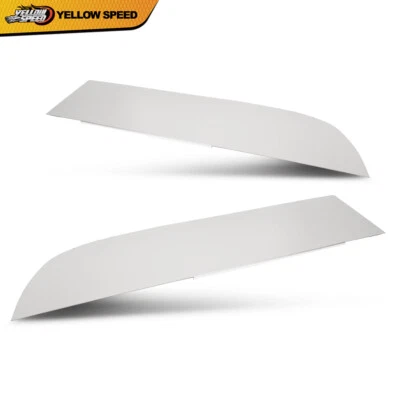 2 peças de aço inoxidável 8" guarnição de janela cortada LH&RH compatível com 2013+ Kenworth T680/T880 - Imagem 1 de 4