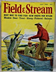 FIELD & STREAM MAGAZINE JULY 1964 VINTAGE HUNTING & FISHING SPORTING OUTDOORS