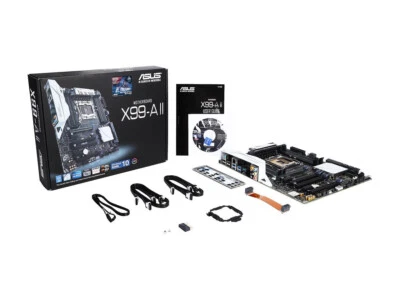 ASUS X99-A II  Intel X99 LGA 2011-v3 SATA 6Gb/s USB 3.1 ATX Motherboard - Image 1 of 4