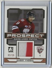 2014 2014-15 ITG Draft Prospects Patches Bronze #PGU25 Robby Fabbri 02/15 2 CLR