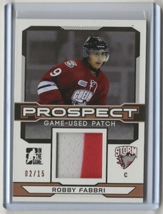 2014 2014-15 ITG Draft Prospects Patches Bronze #PGU25 Robby Fabbri 02/15 2 CLR
