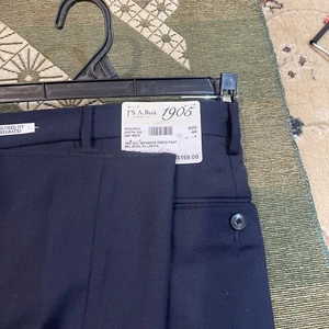 NWT Jos. A. Bank Navy 54R Navy 1905 Suit Dress Pant Unhemmed , $159.00 100% Wool - Picture 1 of 8