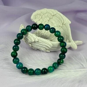 Chrysocolla and Malachite bead bracelet, Malacolla 15.7g SN49852 - Imagen 1 de 4