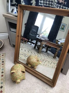 large pine framed mirror - Picture 1 of 2