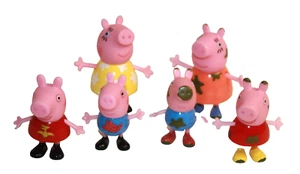 Peppa Pig Muddy Puddles Family Mummy Peppa George Mud 6 Figures 2003 - Picture 1 of 2