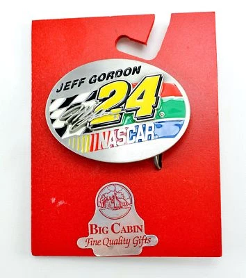 Hebilla de cinturón de peltre Jeff Gordon #24 NASCAR edición limitada Foto 1 de 3