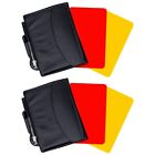 1X(2Er-Pack FußBall-Schiedsrichter-Karten-Sets, Rote und Gelbe Karten für W3059