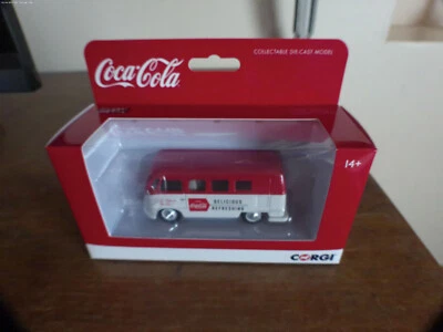 Neuf Corgi Miniature Coca-Cola Dernier 1960's VW Camper 1:43 Echelle - CC02733 - Photo 1/3
